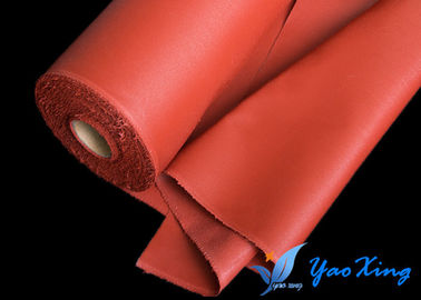 Красным покрытая силиконом ткань стеклоткани для занавеса огня и гибкого соединения