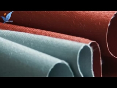 ткань стеклоткани 0.4mm толстым покрытая силиконом для огнеупорного занавеса