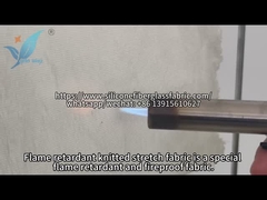 Испытание сжигания отжимающей пламя эластичной ткани